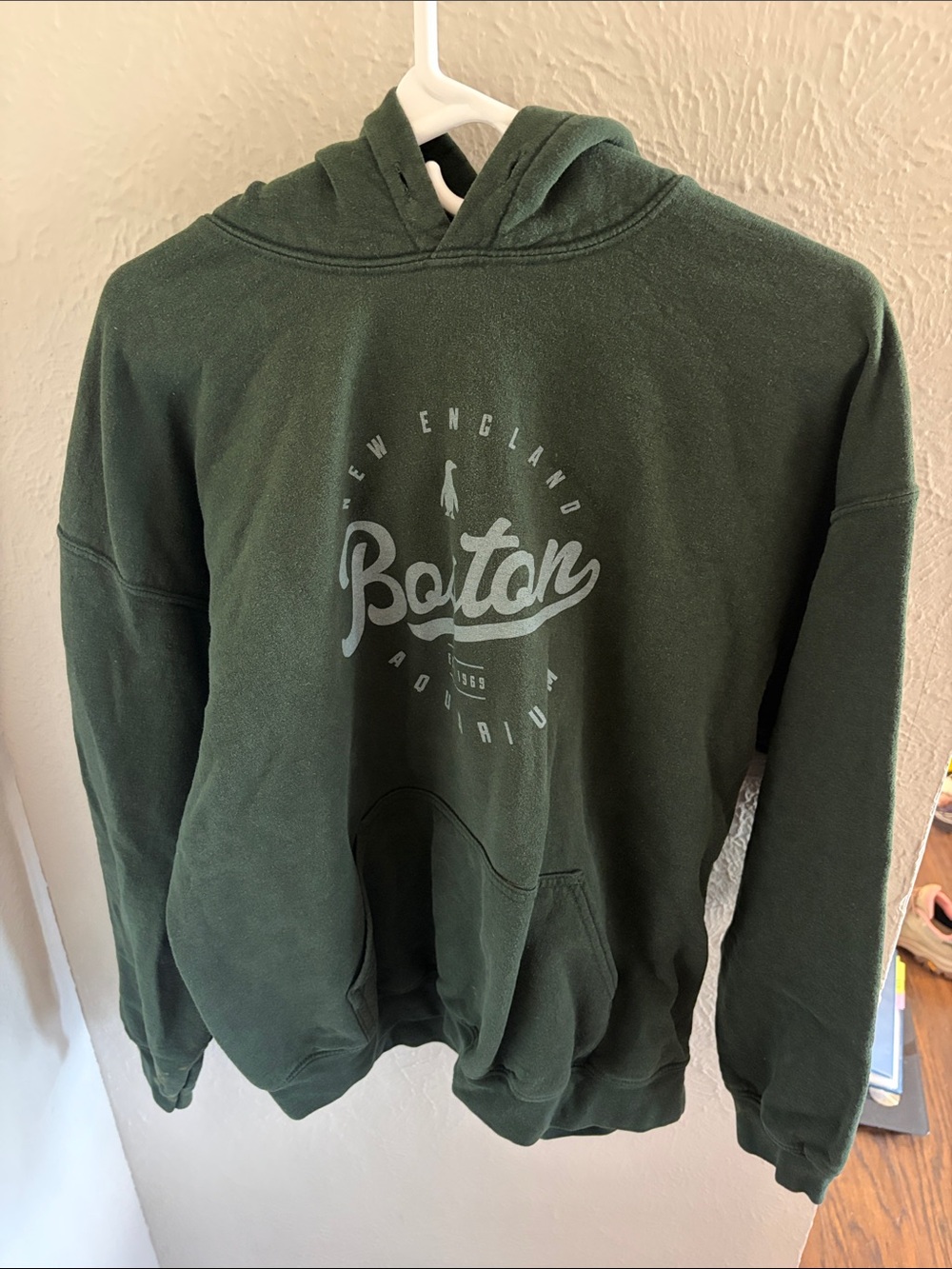 Boston Graphic Hooded Sweatshirt - Green